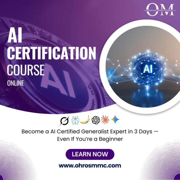 AI Certification Program (Begginer To Advance)
